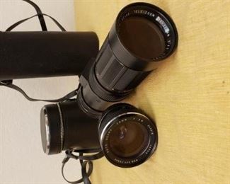 28mm and 230mm Lenses and Tripod