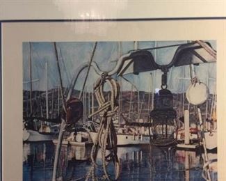 Allen Nautical Framed Art Signed and Numbered