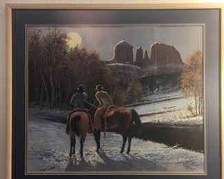 Bill Shaddix Signed Print Sedona Moon