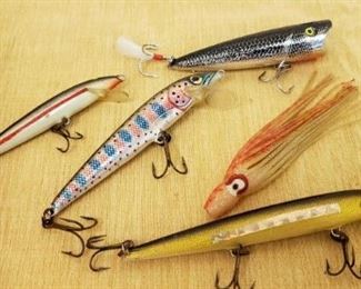 Fishing Lures and Worms Assortment