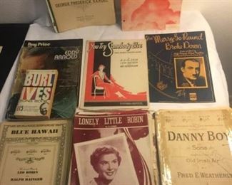 Music Sheets 1930s and 40s