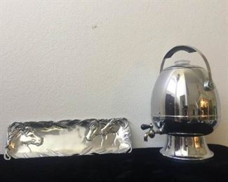 Robeson Coffee MakerUrn, Arthur Court Horse Serving Platter