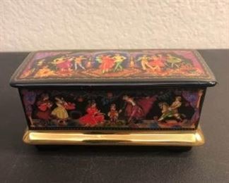 Russian Ludmila Porcelain Music Box