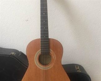 Samick Acoustic Guitar and Hardcover Case