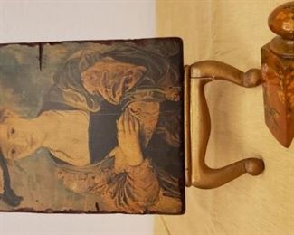 The Odd Coupling Vintage Door Stop  Retablo