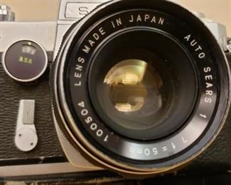 Vintage Sears TLS Camera w Leather Case