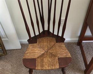 Brace backed Windsor with reed seat $35 each (set of 2)
