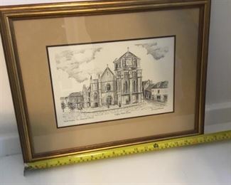 Eglise Notre Dame Ducourtioux framed  $ 25.00