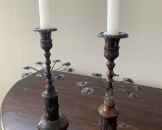 Pair of candlesticks $48