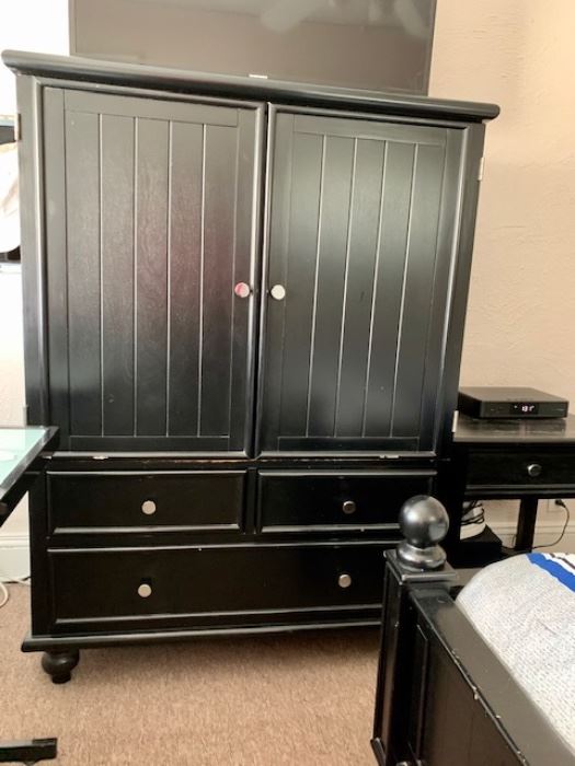 $80 Armoire / Wardrobe .... Does have some wear! Not falling apart.  
43"W x 22 1/2"D x 58 1/2"H