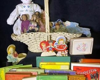 143m Vtg Dolls, Clothes  Childrens Books