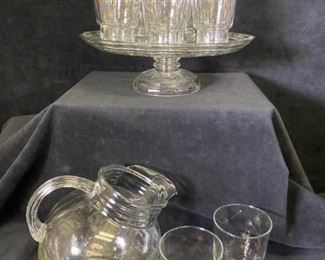 163m Vintage Glassware  Cake Stand