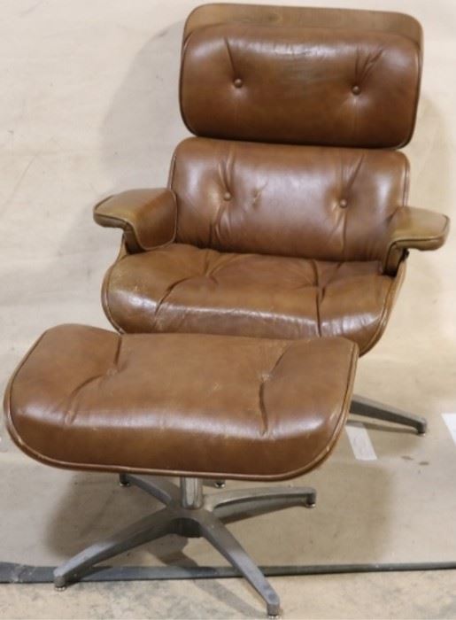 Mid Century lounge chair & ottoman by Charlton Co