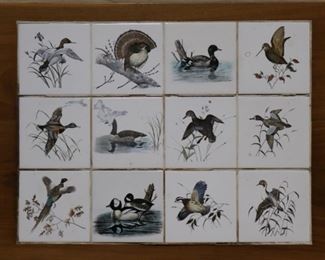 Serving tray with tiles