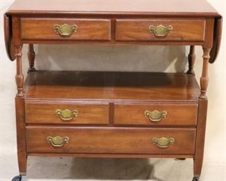 Pennsylvania House drop side serving cart