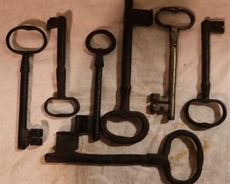 Group of vintage keys