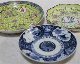 Three Asian plates