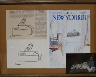 The New Yorker cartoon in frame