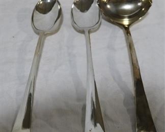 Group of serving spoons