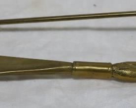 Shoe horn and candle snuffer