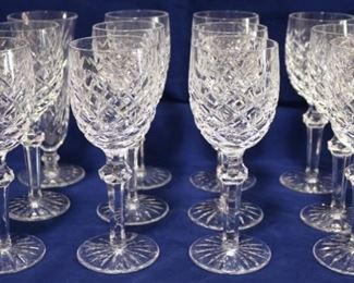 Waterford group of 12 stemware
