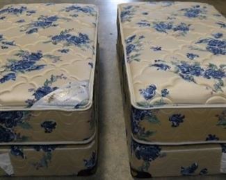 Pair twin mattress and box springs