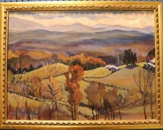 Oil on board by Georgiana Brush