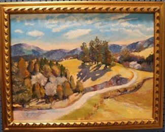 Oil on board by Georgiana Brush