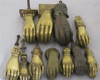 Group of 11 Brass Door Knockers