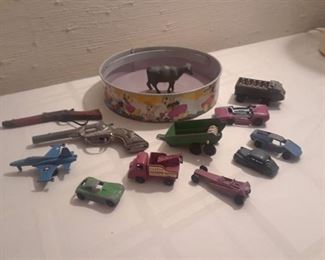 DIE CAST HUBLEY AND LESNEY AND MATCHBOX AND TOOTSIE TOYS