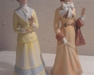 AVON ABLEE PRESIDENTS CLUB AWARD PORCELAIN FIGURINES 1980 AND 1981