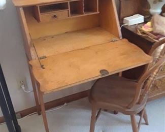 VINTAGE SECRETARY WITH CHAIR