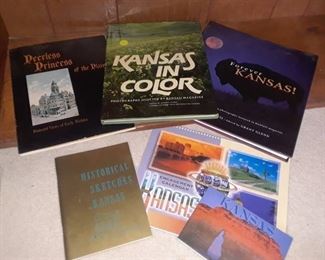 ASSORTED WICHITA AND KANSAS HISTORIC AND SCENIC BOOKS WITH VARIOUS BOOKS