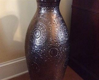 Large  32 inch tall vase with 9 inch opening at the top $65.00
