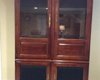 2 SIDE PIECES OF THE TV CABINET, WHICH WOULD MAKE AN ENTERTAINMENT CENTER.  CAN BE SOLD SEPARATELY