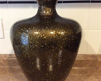 HEAVY PLASTIC GREEN VASE 18 INCHES TALL  $25.00