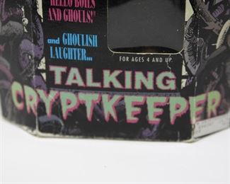 Talking Crypt Keeper. Works, but battery is dead, and I have not opened it to replace it. $60