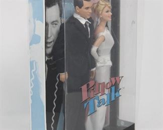 Pillow Talk Barbie with Rock Hudson and Doris Day figures. Mint condition, NIB. $60