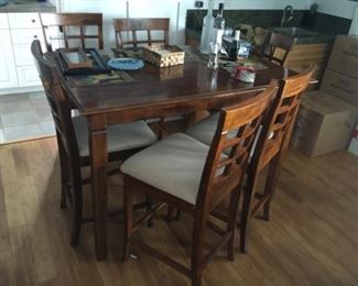 6 chairs and table with folder inside 125. Pick up at 37869 Ronald court cathedral city 