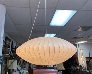 MCM Howard Miller Flying Saucer Hanging Lamp