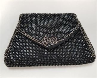 $45.00. Vintage Longchamps Glass Beaded Purse made in France