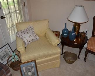 Henredon Chair $150.00 firm on price, small table $25.00