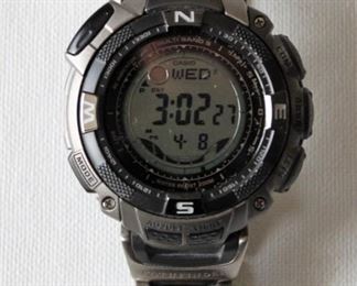 9.  $75 - Casio Pathfinder Watch - Excellent condition, runs, w/ manual