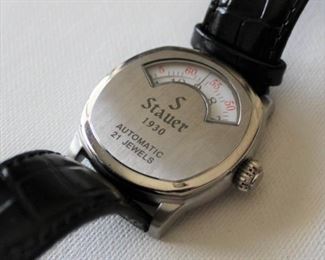 22. SOLD - Stauer S 1930 Dashtronic Jump Hour Automatic 21 Jewels - Excellent condition, runs, includes box