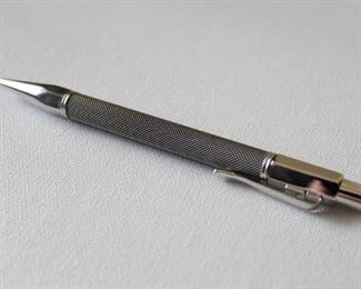 35. SOLD - Caran d'Ache Varius Ivanhoe Chain Mail Ballpoint Pen w/ box, case - Excellent condition, push button action