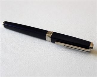 41. SOLD - Waterman Ballpoint Pen, Blue / Silver, Square Profile - Excellent condition