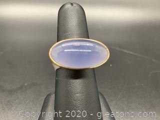 Energy Optimizing Chalcedony Ring