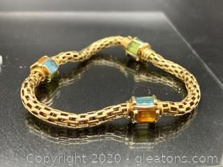 14K Gemstone Bracelet