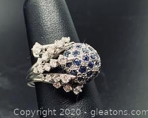 Sapphire Diamond Ring