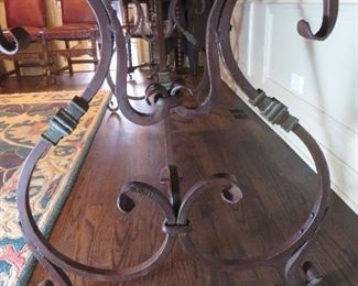 25% 0ff now $745 was $995.00                                          Cast Iron Base Dining Table
Antiques on Old Plank Road
H 31 in. x W 41.5 in. x L 96 in.